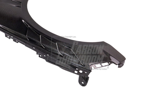 Audi RS5 B9 / B9.5 2017 2018 2019 2020 2021 2022 2023 2024 with Aftermarket Parts - AE Style Front Fenders Carbon Fiber from ArmorExtend