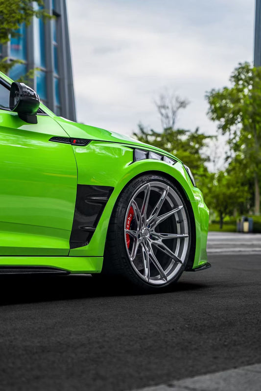 Audi RS5 B9 B9.5 2017 2018 2019 2020 2021 2022 2023 2024 2025 with Aftermarket Parts - AE Style Front Fenders Carbon Fiber from ArmorExtend