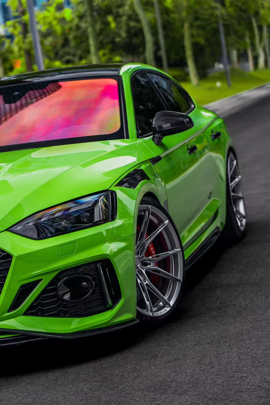 Audi RS5 B9 B9.5 2017 2018 2019 2020 2021 2022 2023 2024 2025 with Aftermarket Parts - AE Style Front Fenders Carbon Fiber from ArmorExtend