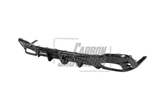 Audi RS6 C8 2020 2021 2022 2023 2024 & RS7 C8 2020 2021 2022 2023 2024 with Aftermarket Parts - AE Rear Diffuser & Canards Carbon Fiber from ArmorExtend