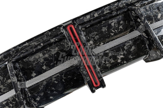 Audi RS6 C8 2020 2021 2022 2023 2024 & RS7 C8 2020 2021 2022 2023 2024 with Aftermarket Parts - AE Rear Diffuser & Canards Carbon Fiber from ArmorExtend