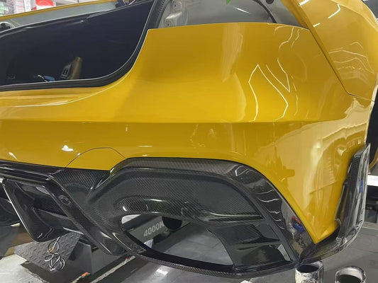 Audi RS6 C8 2020 2021 2022 2023 2024 & RS7 C8 2020 2021 2022 2023 2024 with Aftermarket Parts - AE Rear Diffuser & Canards Carbon Fiber from ArmorExtend