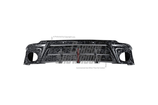Audi RSQ8 2021 2022 2023 2024 SQ8 Q8 (requires you to upgrade the exhaust tips to RSQ8 version) 2020 2021 2022 2023 2024 with Aftermarket Parts - AE Rear Diffuser Pre-Preg Carbon Fiber from ArmorExtend