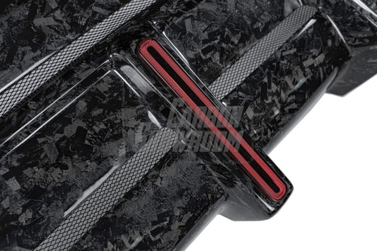 Audi RSQ8 2021 2022 2023 2024 SQ8 Q8 (requires you to upgrade the exhaust tips to RSQ8 version) 2020 2021 2022 2023 2024 with Aftermarket Parts - AE Rear Diffuser Pre-Preg Carbon Fiber from ArmorExtend