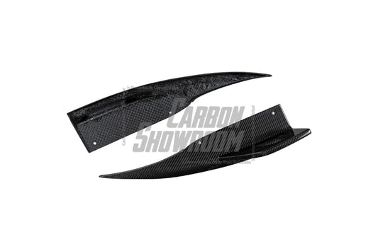 Audi S4 / A4 (With S-line Bumper) B9.5 2020 2021 2022 2023 2024 with Aftermarket Parts - AE / Plustic Style Rear Diffuser & Canards Carbon Fiber / ABS