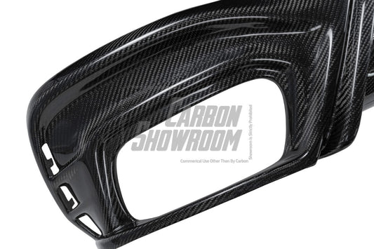 Audi S4 / A4 (With S-line Bumper) B9.5 2020 2021 2022 2023 2024 with Aftermarket Parts - AE / Plustic Style Rear Diffuser & Canards Carbon Fiber / ABS