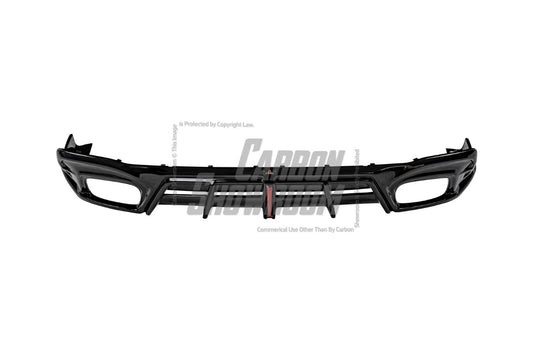 Audi S4 / A4 (With S-line Bumper) B9.5 2020 2021 2022 2023 2024 with Aftermarket Parts - AE / Plustic Style Rear Diffuser & Canards Carbon Fiber / ABS
