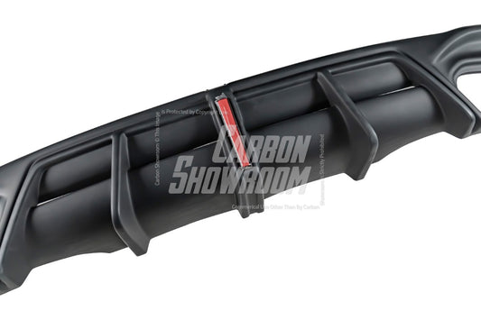 Audi S4 / A4 (With S-line Bumper) B9.5 2020 2021 2022 2023 2024 with Aftermarket Parts - AE / Plustic Style Rear Diffuser & Canards Carbon Fiber / ABS