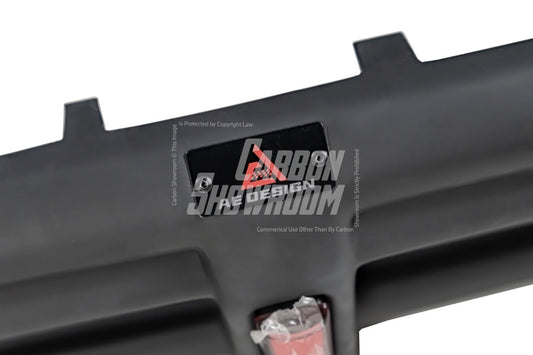 Audi S4 / A4 (With S-line Bumper) B9.5 2020 2021 2022 2023 2024 with Aftermarket Parts - AE / Plustic Style Rear Diffuser & Canards Carbon Fiber / ABS