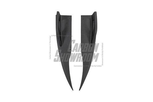 Audi S4 / A4 (With S-line Bumper) B9.5 2020 2021 2022 2023 2024 with Aftermarket Parts - AE / Plustic Style Rear Diffuser & Canards Carbon Fiber / ABS