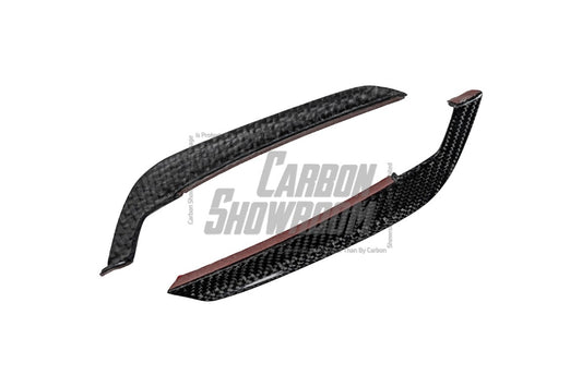 Audi S4 / A4 (With S-line Bumper) B9.5 2020 2021 2022 2023 2024 with Aftermarket Parts - AE Style Front Canards Carbon Fiber from ArmorExtend