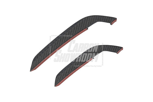Audi S4 / A4 (With S-line Bumper) B9.5 2020 2021 2022 2023 2024 with Aftermarket Parts - AE Style Front Canards Carbon Fiber from ArmorExtend