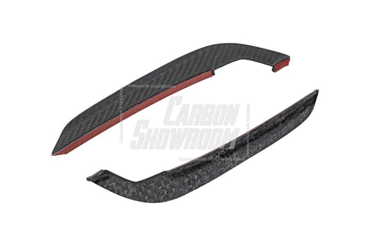 Audi S4 / A4 (With S-line Bumper) B9.5 2020 2021 2022 2023 2024 with Aftermarket Parts - AE Style Front Canards Carbon Fiber from ArmorExtend