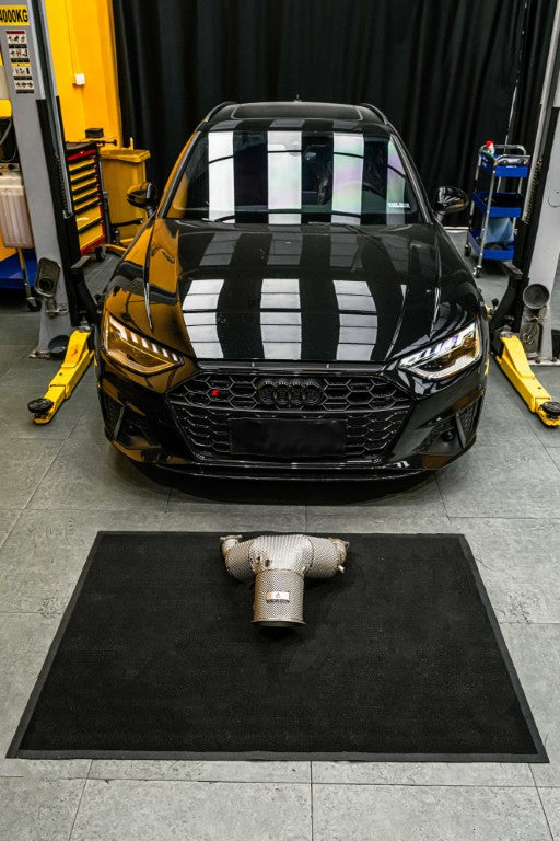 Audi S4 B9 B9.5 2017-ON (3.0T) with Aftermarket Parts - 200 & 300 & 400 CELL Downpipe Stainless Steel / Titanium from ArmorExtend