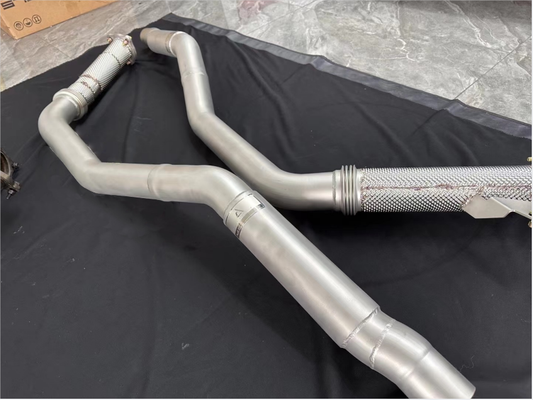Audi S4 B9 B9.5 2017-ON with Aftermarket Parts - Frontpipe Exhaust Stainless Steel / Titanium from ArmorExtend