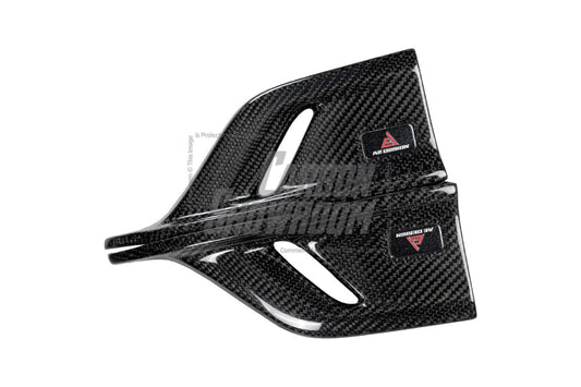Audi S5 A5 (with s-line bumper, does not base model) B9.5 2020 2021 2022 2023 2024 with Aftermarket Parts - AE Rear Diffuser & Canards Carbon Fiber from ArmorExtend