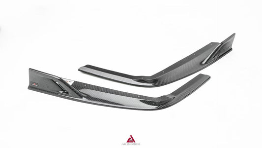 Audi S7 A7 (with s-line bumper) C8 2019-ON with Aftermarket Parts - AE ART Rear Diffuser & Canards Carbon Fiber from Armorextend