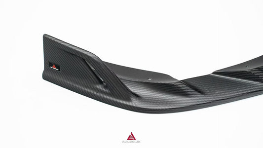 Audi S7 A7 (with S-bumper) C8 2019-ON with Aftermarket Parts - ART V2 Style Front Lip Dry Pre-preg Carbon Fiber from ArmorExtend