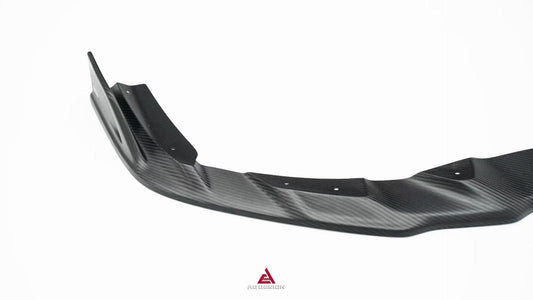 Audi S7 A7 (with S-bumper) C8 2019-ON with Aftermarket Parts - ART V2 Style Front Lip Dry Pre-preg Carbon Fiber from ArmorExtend