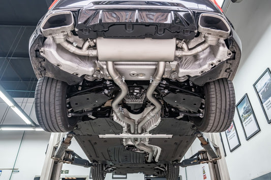 BMW 2 Series M240 G42 2022-ON with Aftermarket Parts - Catback Exhaust with Valve Dual Tips Exit Stainless Steel / Titanium from ArmorExtend