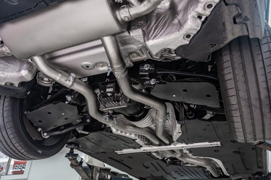 BMW 2 Series M240 G42 2022-ON with Aftermarket Parts - Catback Exhaust with Valve Dual Tips Exit Stainless Steel / Titanium from ArmorExtend