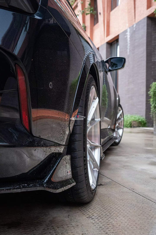 BMW 2 Series M240i 230i (With M-Package Bumper, does not fit base model) G42 2022-ON with Aftermarket Parts - AE Style Rear Diffuser & Canards ABS from ArmorExtend