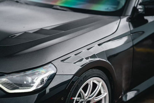 BMW M2 / C G87 2023 2024 & 2 Series 230i M240i G42 2022 2023 2024 with Aftermarket Parts - AE Style Hood Bonnet Double-sided Carbon Fiber from ArmorExtend