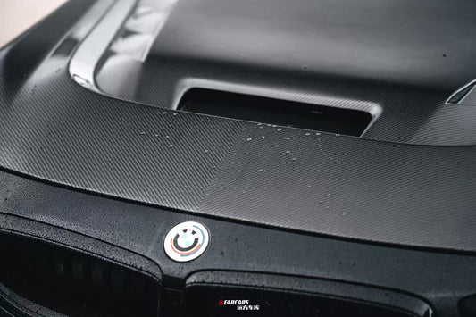 BMW M2 / C G87 2023 2024 & 2 Series 230i M240i G42 2022 2023 2024 with Aftermarket Parts - AE Style Hood Bonnet Double-sided Carbon Fiber from ArmorExtend