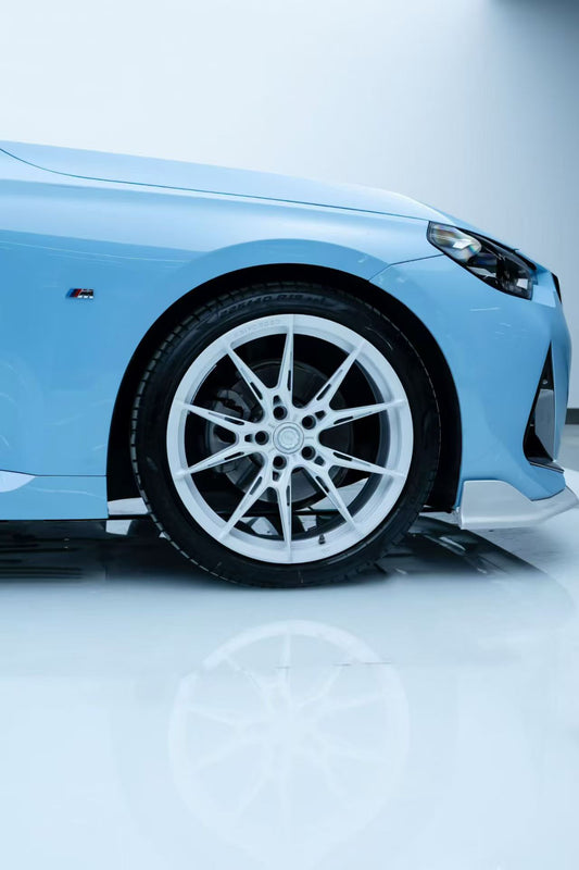 BMW 2 Series M240i 230i (With M-Package Bumper, does not fit base model) G42 2022-ON with Aftermarket Parts - AE Style Front Lip ABS from ArmorExtend