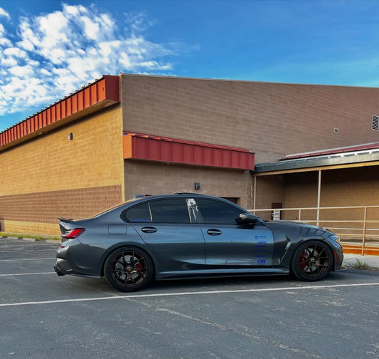 BMW 3 Series 330i M340i G20 G21 (Fits both Pre-LCI & LCI) 2019 2020 2021 2022 2023 2024 with Aftermarket Parts - AE Style Front Fenders Carbon Fiber from ArmorExtend