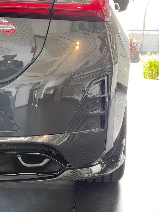 BMW 3 Series 330i (With M-Package Bumper, does not fit base model) M340i LCI G20 G21 2023 2024 2025 with Aftermarket Parts - AE V2 Style Rear Diffuser & Canards Carbon Fiber from ArmorExtend