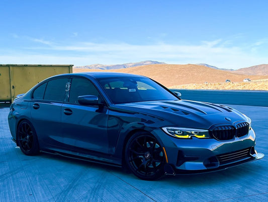 BMW 3 Series 330i M340i G20 G21 (Fits both Pre-LCI & LCI) 2019 2020 2021 2022 2023 2024 with Aftermarket Parts - AE Style Front Fenders Carbon Fiber from ArmorExtend