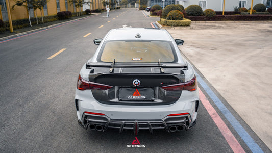 BMW 4 Series M440 430 G22 G23 2020-ON with Aftermarket Parts - ART Rear Diffuser & Canards Dry Pre-preg Carbon Fiber from ArmorExtend