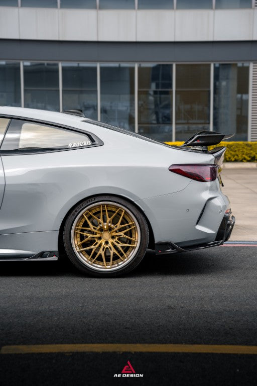 BMW 4 Series M440 430 G22 G23 2020-ON with Aftermarket Parts - ART Rear Diffuser & Canards Dry Pre-preg Carbon Fiber from ArmorExtend