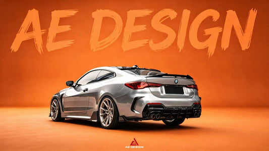 BMW 4 Series M440i 430i (With M-Package Bumper, does not fit base model) G22 G23 2020-ON with Aftermarket Parts - Plustic Series Rear Diffuser ABS from ArmorExtend
