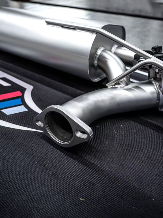 BMW 5 Series 540i G30 G31 (Fits Both Pre-LCI & LCI) 2017-ON (3.0T) with Aftermarket Parts - Catback Exhaust with Valve Quadtips Stainless Steel / Titanium from ArmorExtend
