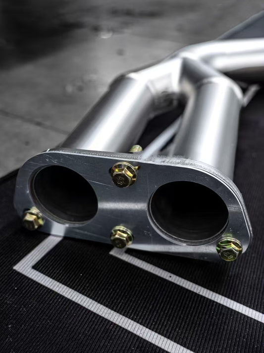 BMW 5 Series 540i G30 G31 (Fits Both Pre-LCI & LCI) 2017-ON (3.0T) with Aftermarket Parts - Catback Exhaust with Valve Quadtips Stainless Steel / Titanium from ArmorExtend