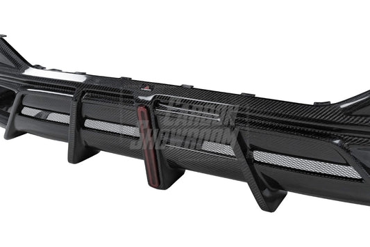 BMW 8 Series M850i 840i (With M-Package Bumper) G14 G15 G16 2018 2019 2020 2021 2022 2023 2024 with Aftermarket Parts - AE Style Front Canards Carbon Fiber from ArmorExtend