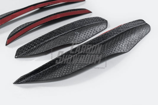 BMW 8 Series M850i 840i (With M-Package Bumper) G14 G15 G16 2018 2019 2020 2021 2022 2023 2024 with Aftermarket Parts - AE Style Front Canards Carbon Fiber from ArmorExtend
