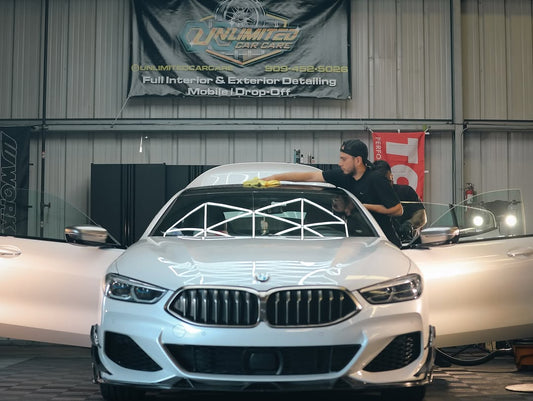 BMW 8 Series M850i 840i (With M-Package Bumper) G14 G15 G16 2018 2019 2020 2021 2022 2023 2024 with Aftermarket Parts - AE Style Front Canards Carbon Fiber from ArmorExtend