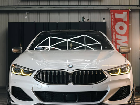 BMW 8 Series M850i 840i (With M-Package Bumper) G14 G15 G16 2018 2019 2020 2021 2022 2023 2024 with Aftermarket Parts - AE Style Front Canards Carbon Fiber from ArmorExtend