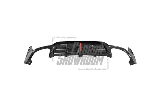 BMW 3 Series 330i (With M-Package Bumper, does not fit base model) M340i LCI G20 G21 2023 2024 with Aftermarket Parts - AE V1 Style Rear Diffuser & Canards Carbon Fiber from?ArmorExtend