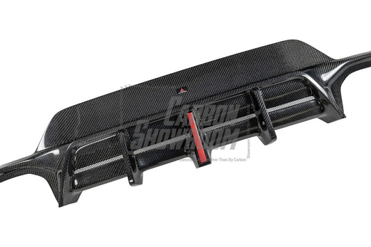 BMW 3 Series 330i (With M-Package Bumper, does not fit base model) M340i LCI G20 G21 2023 2024 with Aftermarket Parts - AE V1 Style Rear Diffuser & Canards Carbon Fiber from?ArmorExtend