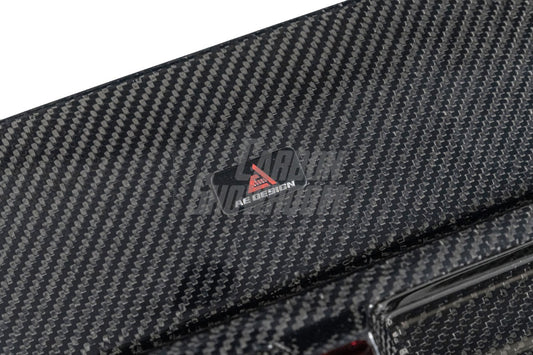 BMW 3 Series 330i (With M-Package Bumper, does not fit base model) M340i LCI G20 G21 2023 2024 with Aftermarket Parts - AE V1 Style Rear Diffuser & Canards Carbon Fiber from?ArmorExtend