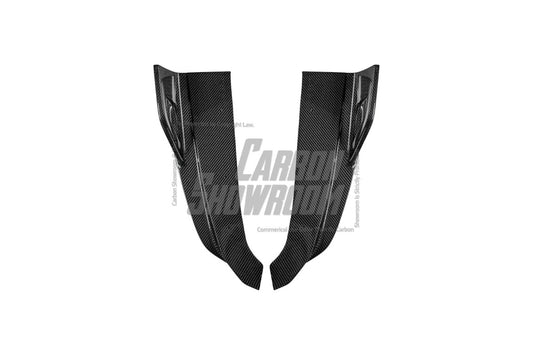 BMW 3 Series 330i (With M-Package Bumper, does not fit base model) M340i LCI G20 G21 2023 2024 with Aftermarket Parts - AE V1 Style Rear Diffuser & Canards Carbon Fiber from?ArmorExtend