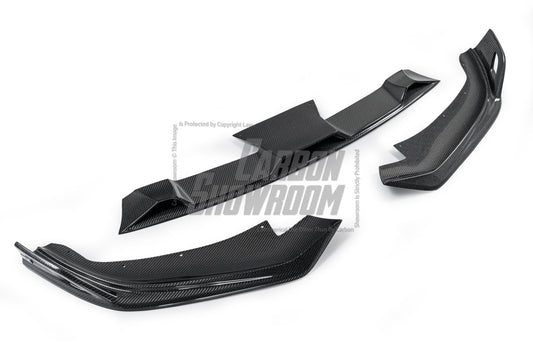 BMW 5 Series M550i 540i (With M-Package Bumper) G30 G31 LCI 2021 2022 2023 2024 with Aftermarket Parts - AE Style Front Lip Carbon Fiber from ArmorExtend