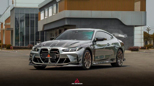 BMW M3 G80 G81 2021 2022 2023 2024 & M4 G82 G83 2021 2022 2023 2024 with Aftermarket Parts - AE Style Front Fenders Carbon Fiber from ArmorExtend