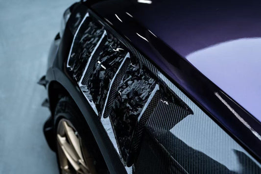 BMW M3 G80 G81 2021 2022 2023 2024 & M4 G82 G83 2021 2022 2023 2024 with Aftermarket Parts - AE Style Front Fenders Carbon Fiber from ArmorExtend