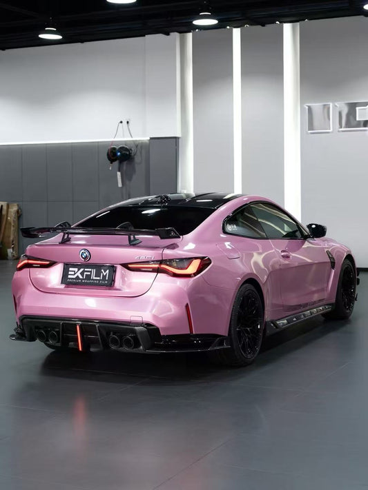 BMW M4 G82 2021 2022 2023 2024 & 4 Series G22 430i M440i 2020 2021 2022 2023 2024 with Aftermarket Parts - ART V2 Style Fiber Rear Wing Carbon Fiber from Pre-preg ArmorExtend