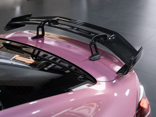 Your BMW M4 G82 2021 2022 2023 2024 & 4 Series G22 430i M440i 2020 2021 2022 2023 2024 with Aftermarket Parts - ART V2 Style Fiber Rear Wing Carbon Fiber from Pre-preg ArmorExtend